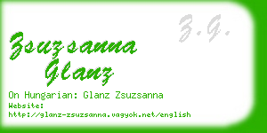 zsuzsanna glanz business card